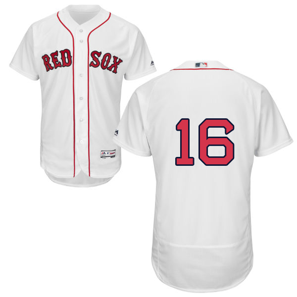Red Sox #16 Andrew Benintendi White Flexbase Authentic Collection Stitched MLB Jersey